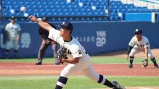 [硬式野球] 春の王者・國學院から勝ち点獲得！復活の大坪がリーグ戦初完封、山内が９回に決勝２ラン／國學院大３回戦