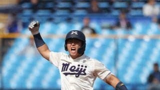 【東京６大学野球】明大・福原聖矢主将、４投手で計10四死球に「こういう投球をされると…」