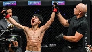 【ONE】吉成名高2回ハイキックTKOでアトム級ムエタイV２＆43連勝「狙った技で倒せた」