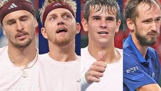  ズベレフ･メドベージェフ 準決勝敗退 