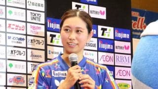 【卓球Ｔリーグ】日本ペイント・佐藤瞳が貫禄勝ちで貢献「少し緊張もあった」ＧＳ準優勝から帰国　世界８位のカットマンに観客も興奮