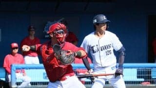 広島　持丸泰輝が３度盗塁を阻止「自分の予想も当たった。守備にはこだわっていきたい」
