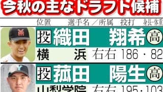 【ドラフト】ウェーバー方式って？　今年の指名順は？　ドラフト会議のルールをおさらい