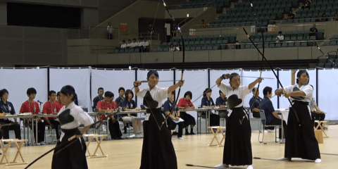 弓道 女子団体 決勝 鹿児南(鹿児島県) 対 厚木(神奈川) | インハイ2018 ハイライト動画