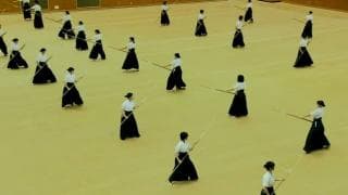 なぎなた（兵庫）演技・八方振り・打突